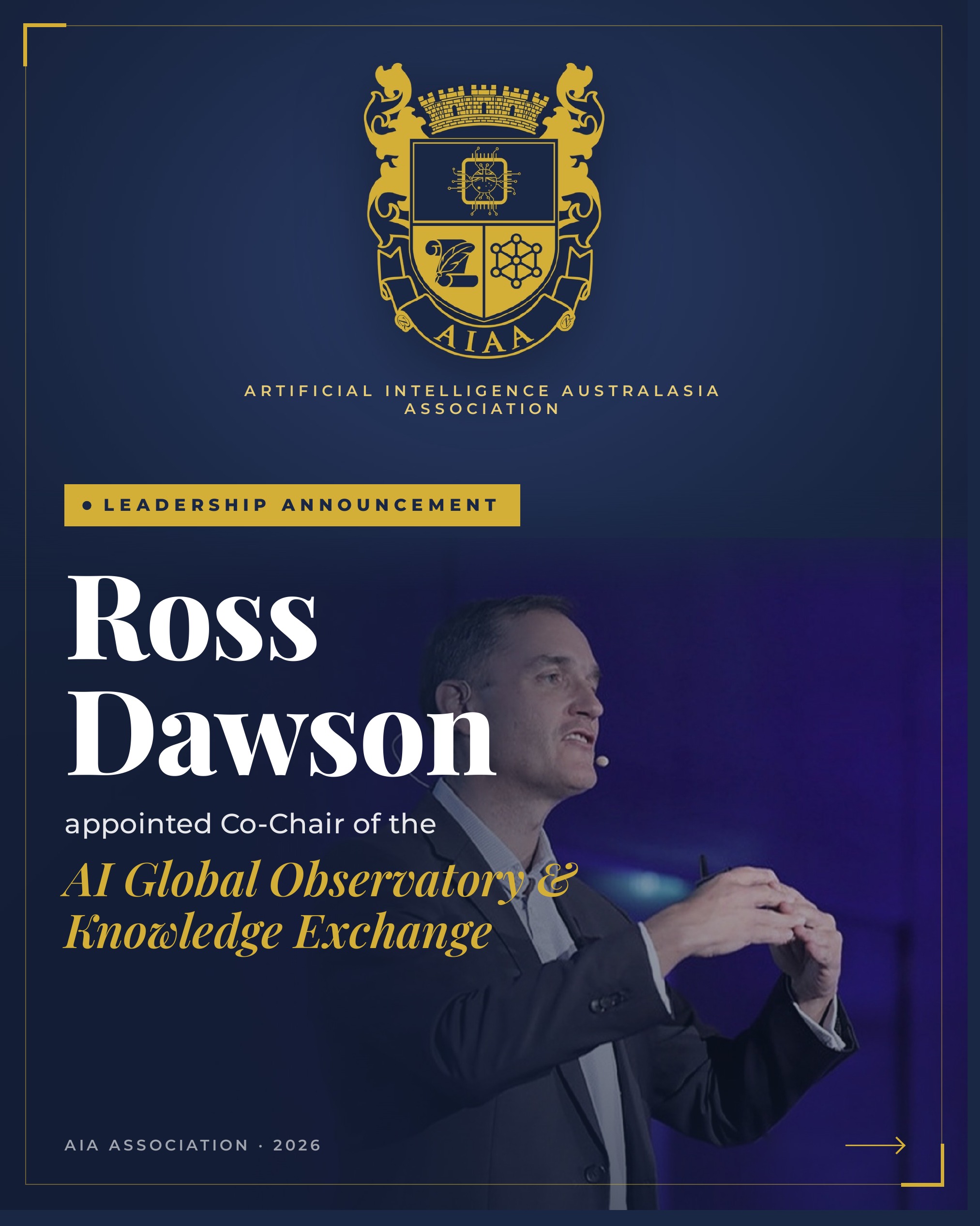 Ross Dawson appointed Co-Chair of the AI Global Observatory and Knowledge Exchange